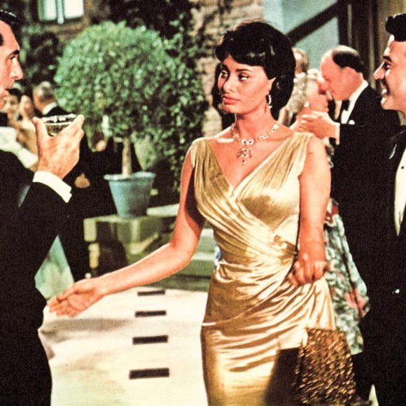 Pure Satin 1950's Evening Gown - Picture 7 of 8